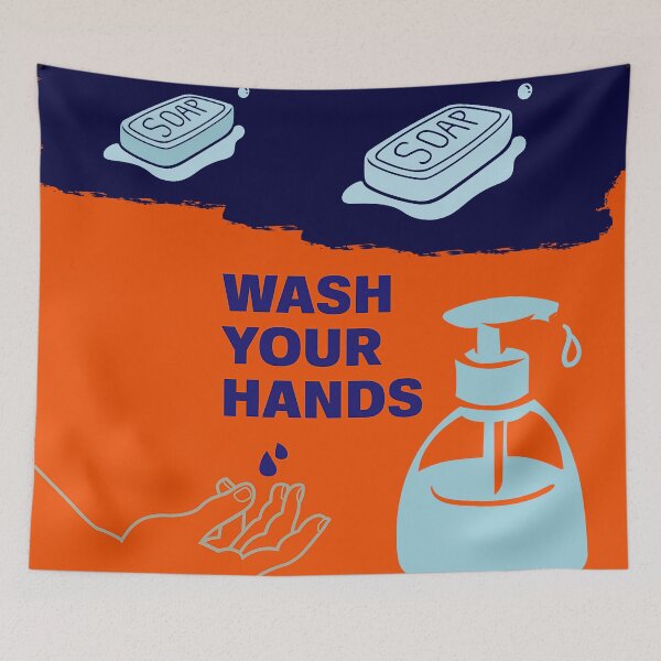 Item preview, Wash Your Hands Poster designed and sold by Swooncake Press.
