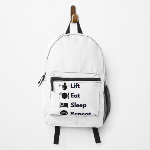 Item preview, Lift, Eat, Sleep, Repeat Holographic Blue and Pink text designed and sold by JustAMillenial -.