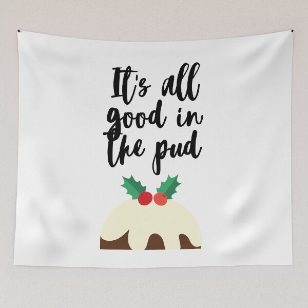 Item preview, It's All Good in the Pud, Festive Christmas Pudding designed and sold by C00KIESandMILK.