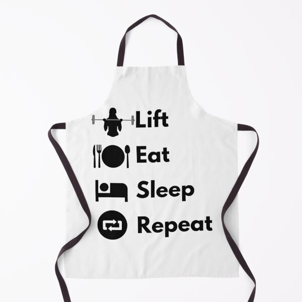 Item preview, Lift, Eat, Sleep, Repeat Simple black text female lifter vector designed and sold by JustAMillenial -.