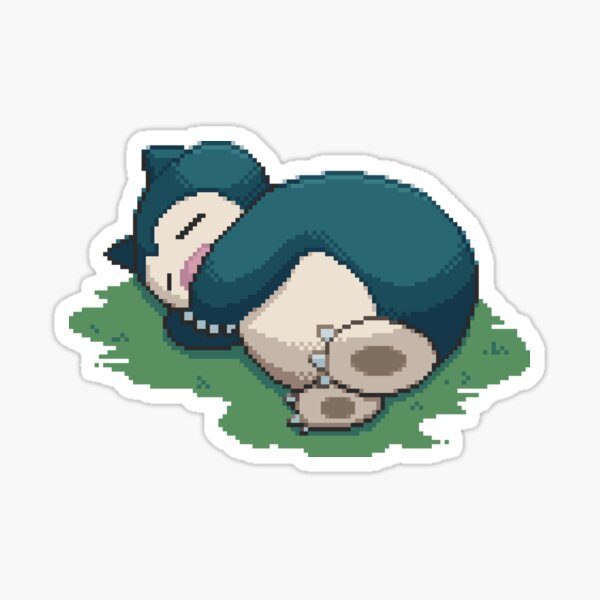 Snorlax Pixel Sticker