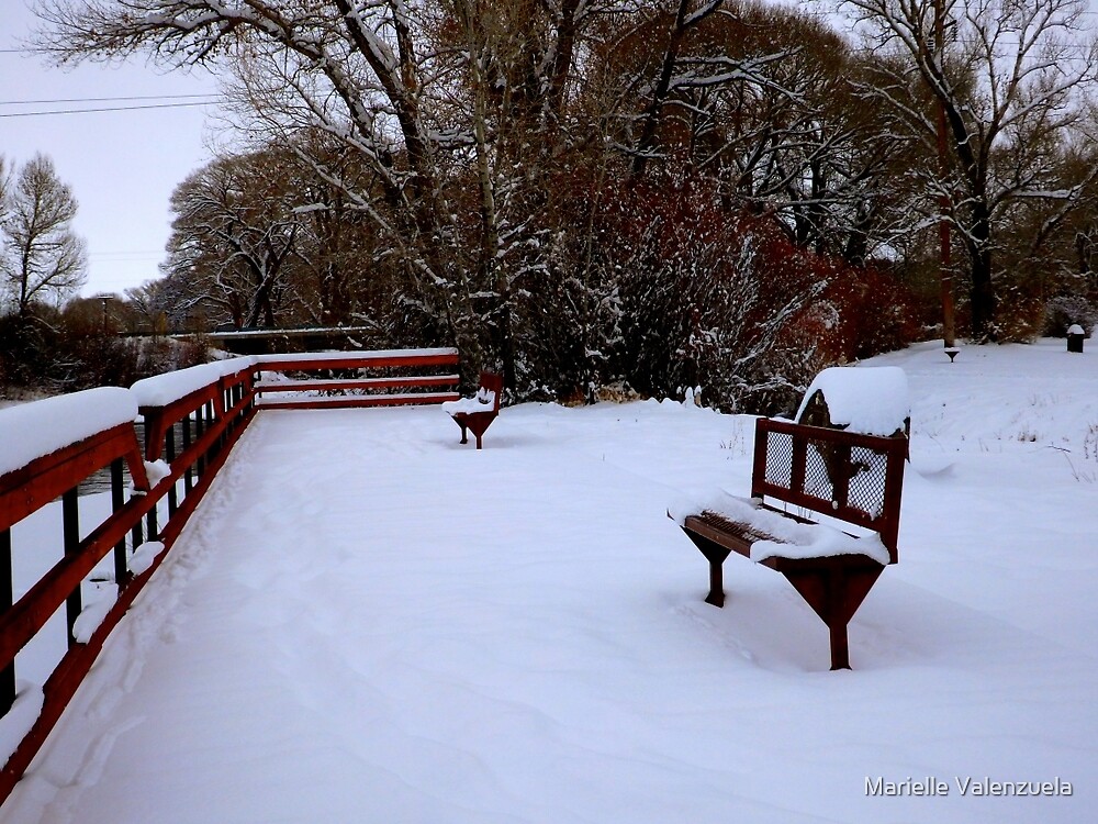 "Snow Path on the Rio Grande, Del Norte, Colorado" by Marielle