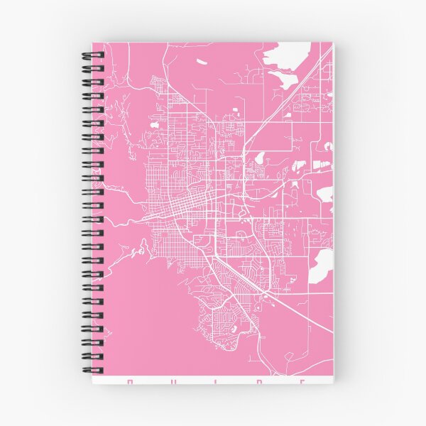 Item preview, Boulder map pink designed and sold by mapsart.