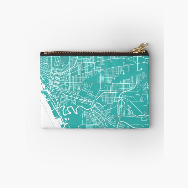 Item preview, Buffalo map turquoise designed and sold by mapsart.