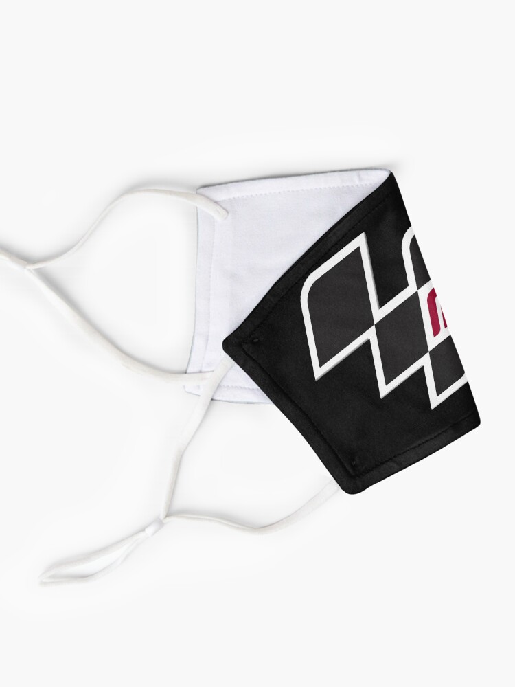 Masque ''drapeau de course' : autre vue