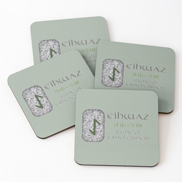 Item preview, Eihwaz Rune of Timelessness designed and sold by Prints4Pagans.