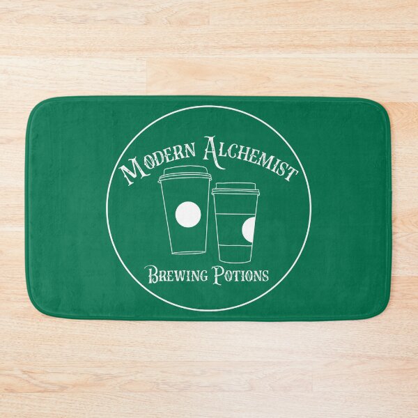 Item preview, Modern Alchemist Brewing Potions - white text green background designed and sold by gobbieshoppe.