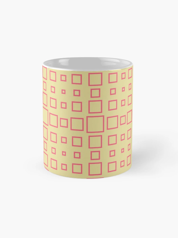 Thumbnail 4 of 6, Coffee Mug, Square patterns designed and sold by Patternsonly.