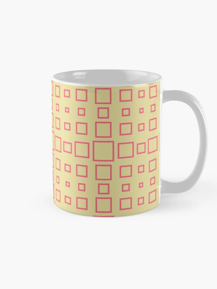 Thumbnail 3 of 6, Coffee Mug, Square patterns designed and sold by Patternsonly.