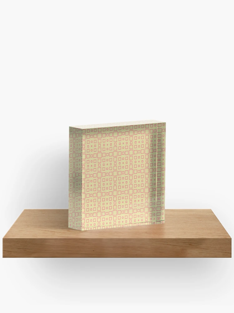 Thumbnail 2 of 5, Acrylic Block, Square patterns designed and sold by Patternsonly.