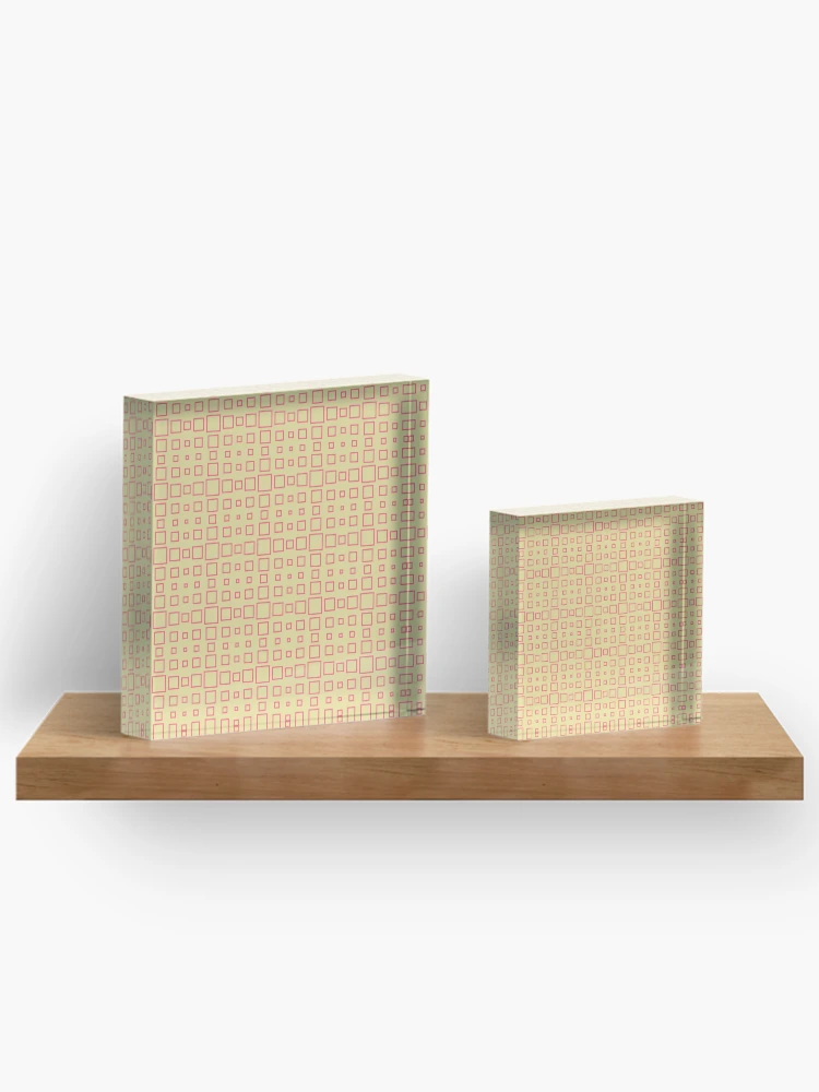 Thumbnail 3 of 5, Acrylic Block, Square patterns designed and sold by Patternsonly.