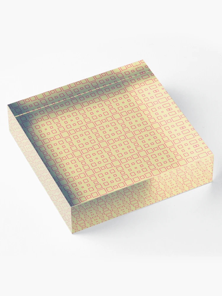Thumbnail 4 of 5, Acrylic Block, Square patterns designed and sold by Patternsonly.