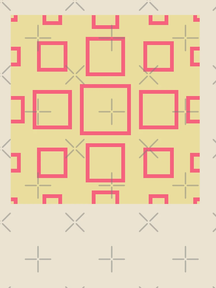 Thumbnail 4 of 4, Relaxed T-Shirt, Square patterns designed and sold by Patternsonly.