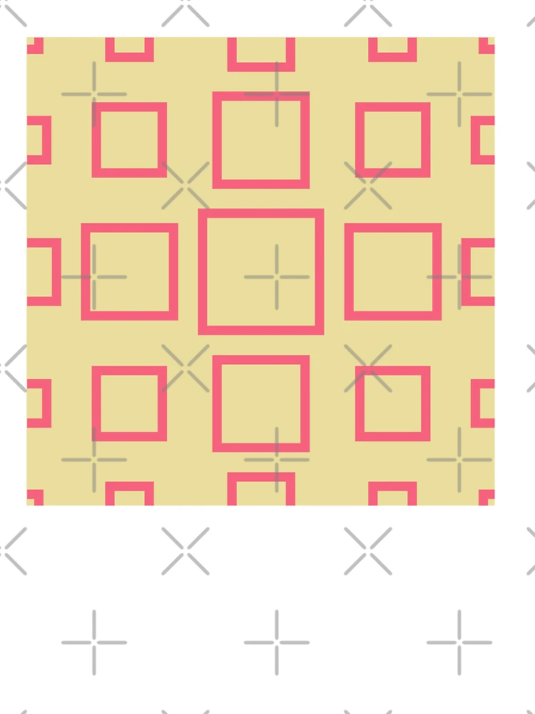 Thumbnail 4 of 4, Boxy T-Shirt, Square patterns designed and sold by Patternsonly.