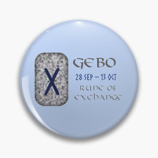 Item preview, Gebo Rune of Exchange designed and sold by Prints4Pagans.