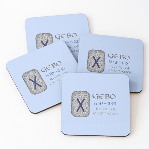 Item preview, Gebo Rune of Exchange designed and sold by Prints4Pagans.
