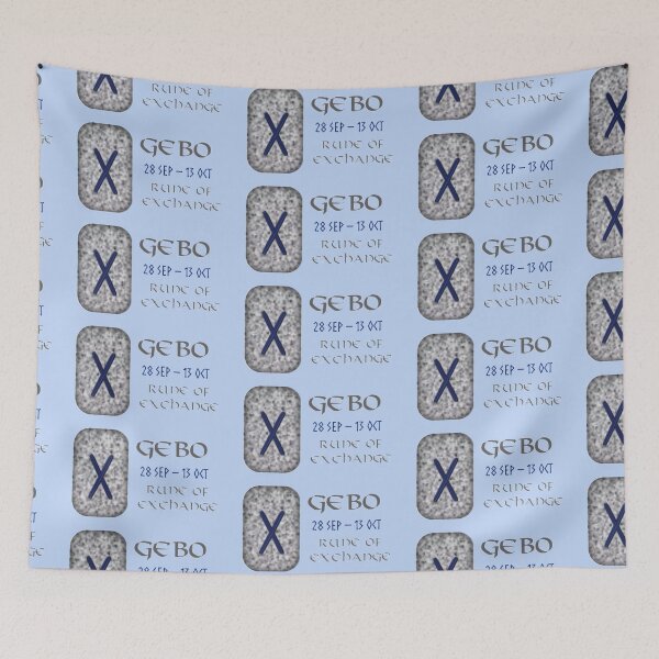 Item preview, Gebo Rune of Exchange designed and sold by Prints4Pagans.