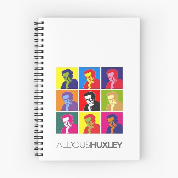 Item preview, Aldous Huxley pop-art portrait poster designed and sold by CMYKStudio.