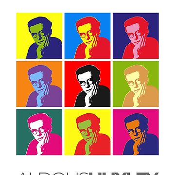 Artwork thumbnail, Aldous Huxley pop-art portrait poster by CMYKStudio