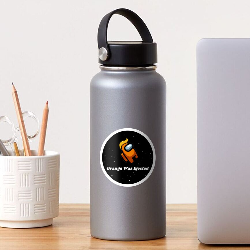 Orange Was Ejected - Circle Sticker
