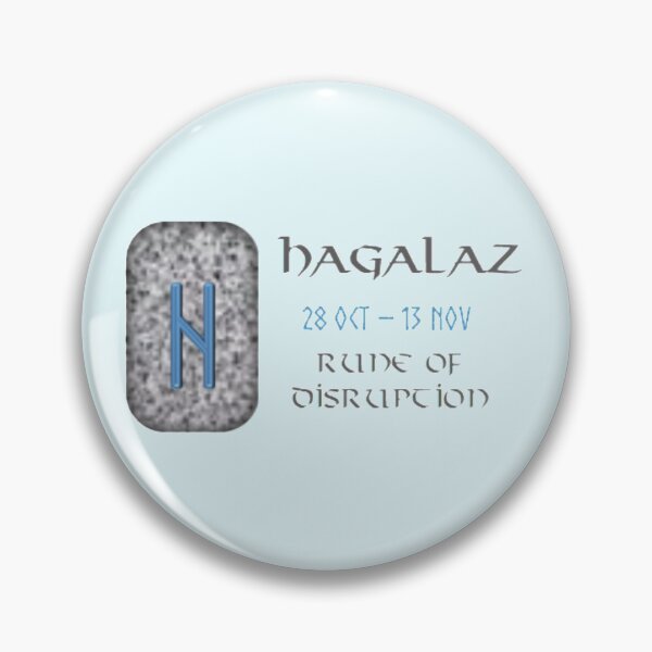Item preview, Hagalaz Rune of Disruption designed and sold by Prints4Pagans.