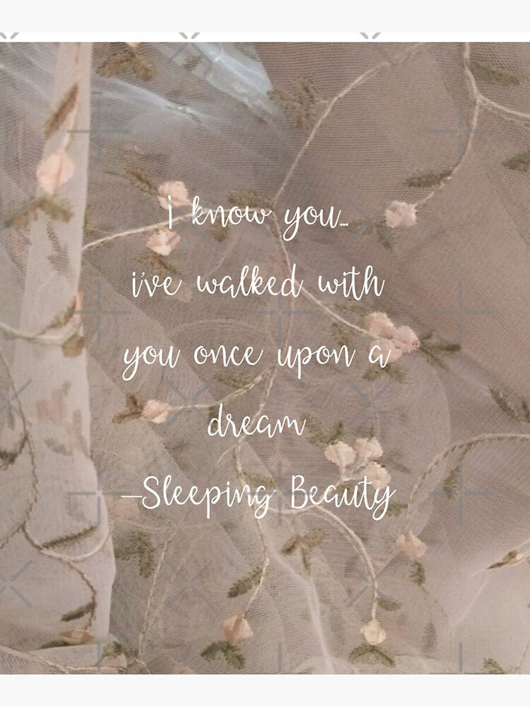 Copy of Sleeping Beauty Floral Lace Quote | Tote Bag