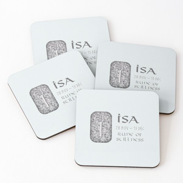 Item preview, Isa Rune of Stillness designed and sold by Prints4Pagans.