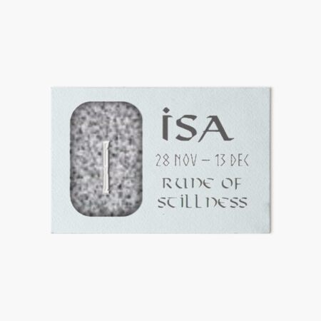 Vista previa del artículo con la obra «Isa Runa de quietud», diseñado y vendido por Prints4Pagans.