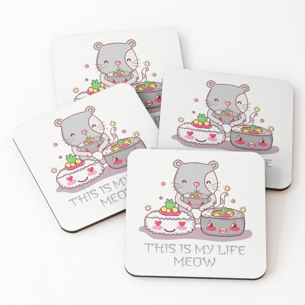 Item preview, This is My life Meow Kawaii Sushi designed and sold by KawaiiPark.