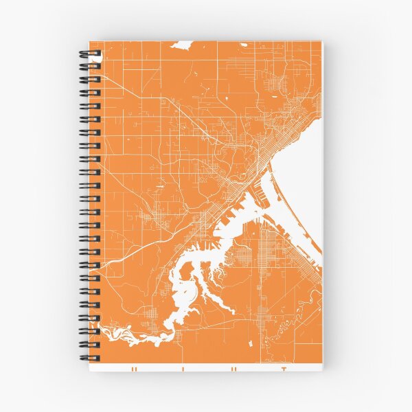 Aperçu de l'œuvre Duluth carte orange créée et vendue par mapsart.