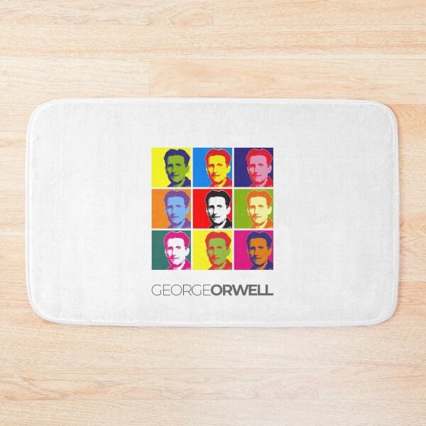 Item preview, George Orwell pop-art portrait poster designed and sold by CMYKStudio.