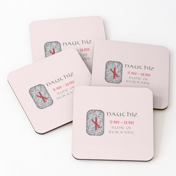 Item preview, Nauthiz Rune of Restraint designed and sold by Prints4Pagans.