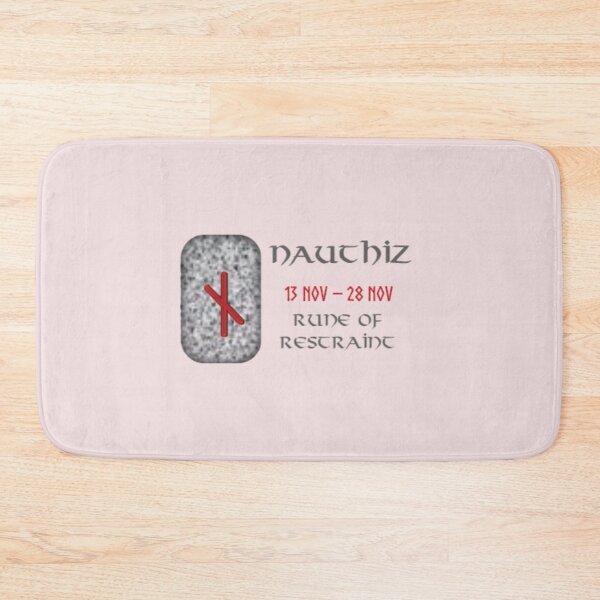 Item preview, Nauthiz Rune of Restraint designed and sold by Prints4Pagans.