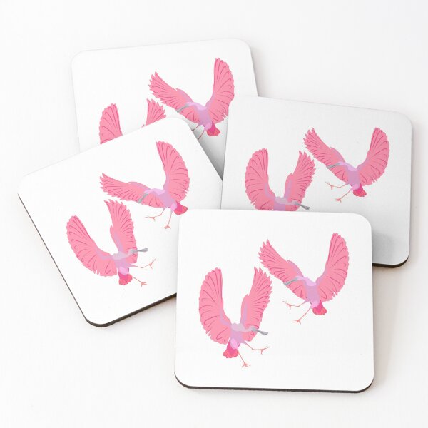 Item preview, Dancing Roseate spoonbills couple designed and sold by orangerinka.