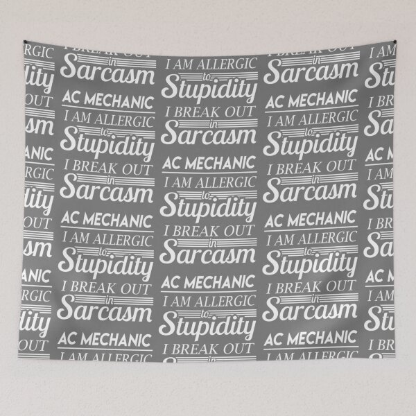 Item preview, Ac Mechanic - I Am Allergic To Stupidity I Break Out In Sarcasm Gift designed and sold by Onebistoer.