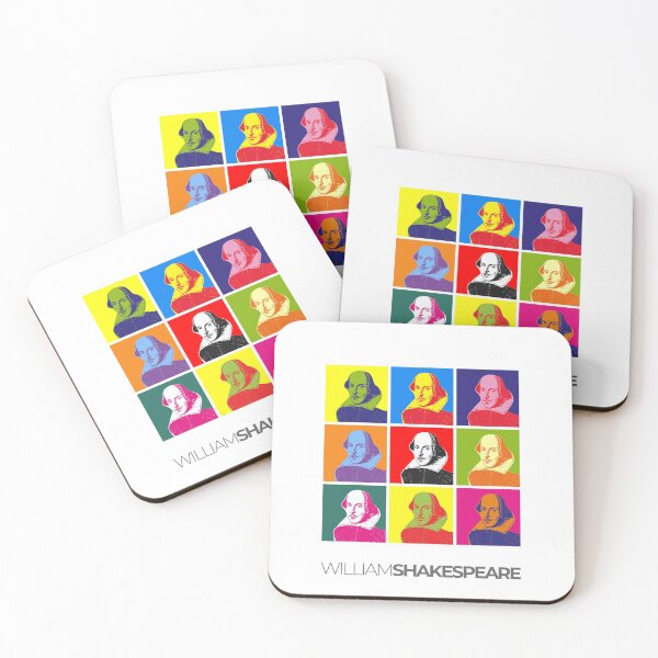 Item preview, William Shakespeare pop-art portrait poster designed and sold by CMYKStudio.