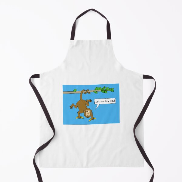 Item preview, National Monkey Day December 14th Cartoon Talking Monkey designed and sold by KateTaylor.