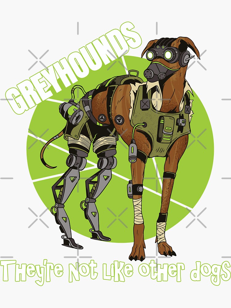 "GREYHOUNDS SPECIAL DOGS" Sticker by joe5002 Redbubble