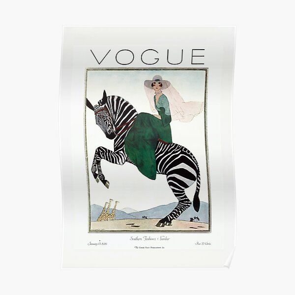 Vintage Vogue, Fashion Print, Vogue Cover 1926 Jan Poster