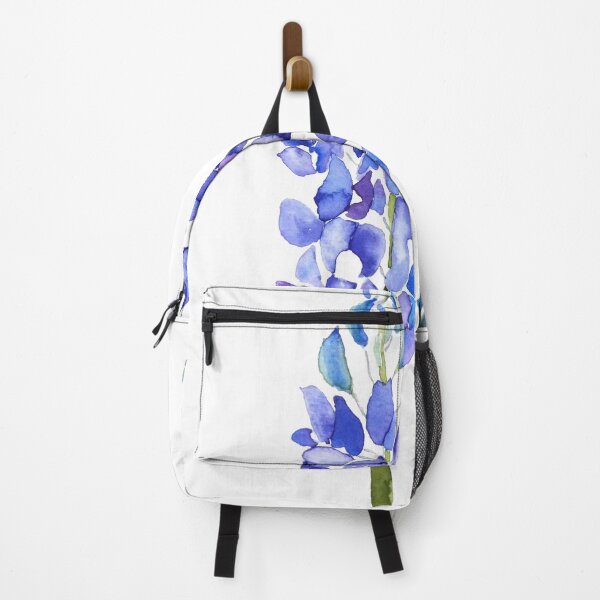 Item preview, hand painted 2 purple and blue botanical bluebonnet watercolor designed and sold by ColorandColor.
