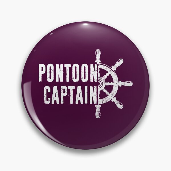 Item preview, Funny Pontoon Captain Boat Lake Boating Dad Distressed Typography Design designed and sold by niftee.