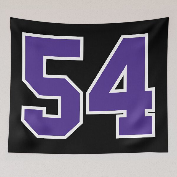 Item preview, Fifty-Four Purple Jersey Number Sports 54 designed and sold by HelloFromAja.