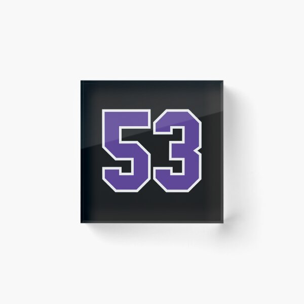 Item preview, Fifty-Three Purple Jersey Number Sports 53 designed and sold by HelloFromAja.
