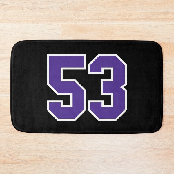 Item preview, Fifty-Three Purple Jersey Number Sports 53 designed and sold by HelloFromAja.