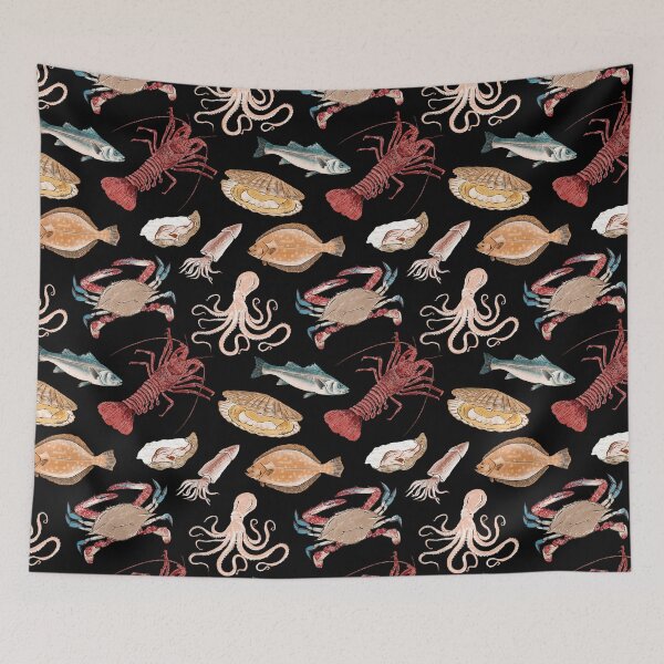 Item preview, Illustration of a set of seafood designed and sold by iswenyi.