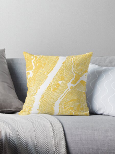 Item preview, Manhattan map yellow designed and sold by mapsart.