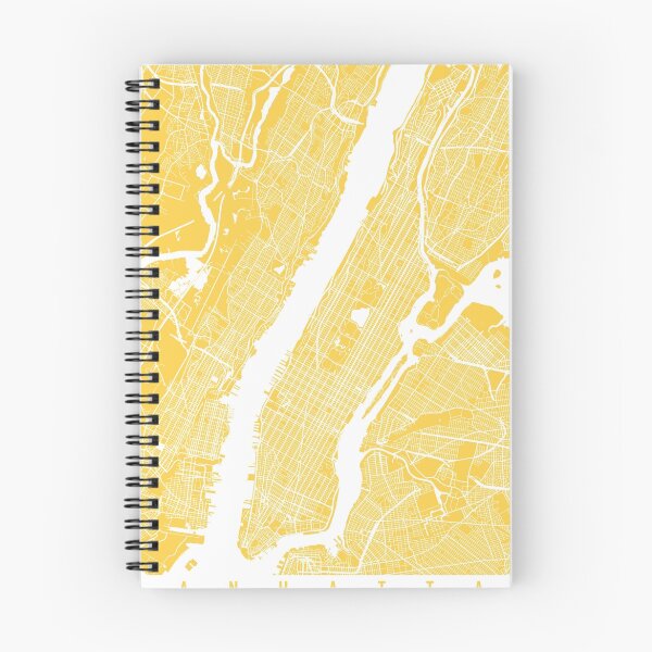 Item preview, Manhattan map yellow designed and sold by mapsart.