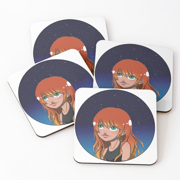 Item preview, Flaming hair in a starry sky designed and sold by CherryUnicorn.