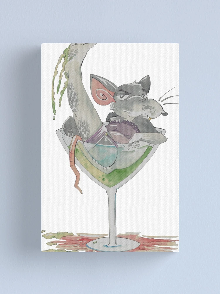 Thumbnail 1 of 3, Canvas Print, Ratfoodz 'Rattini by RatzDesign designed and sold by RatzDesigns.