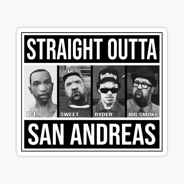Straight Outta San Andreas Sticker